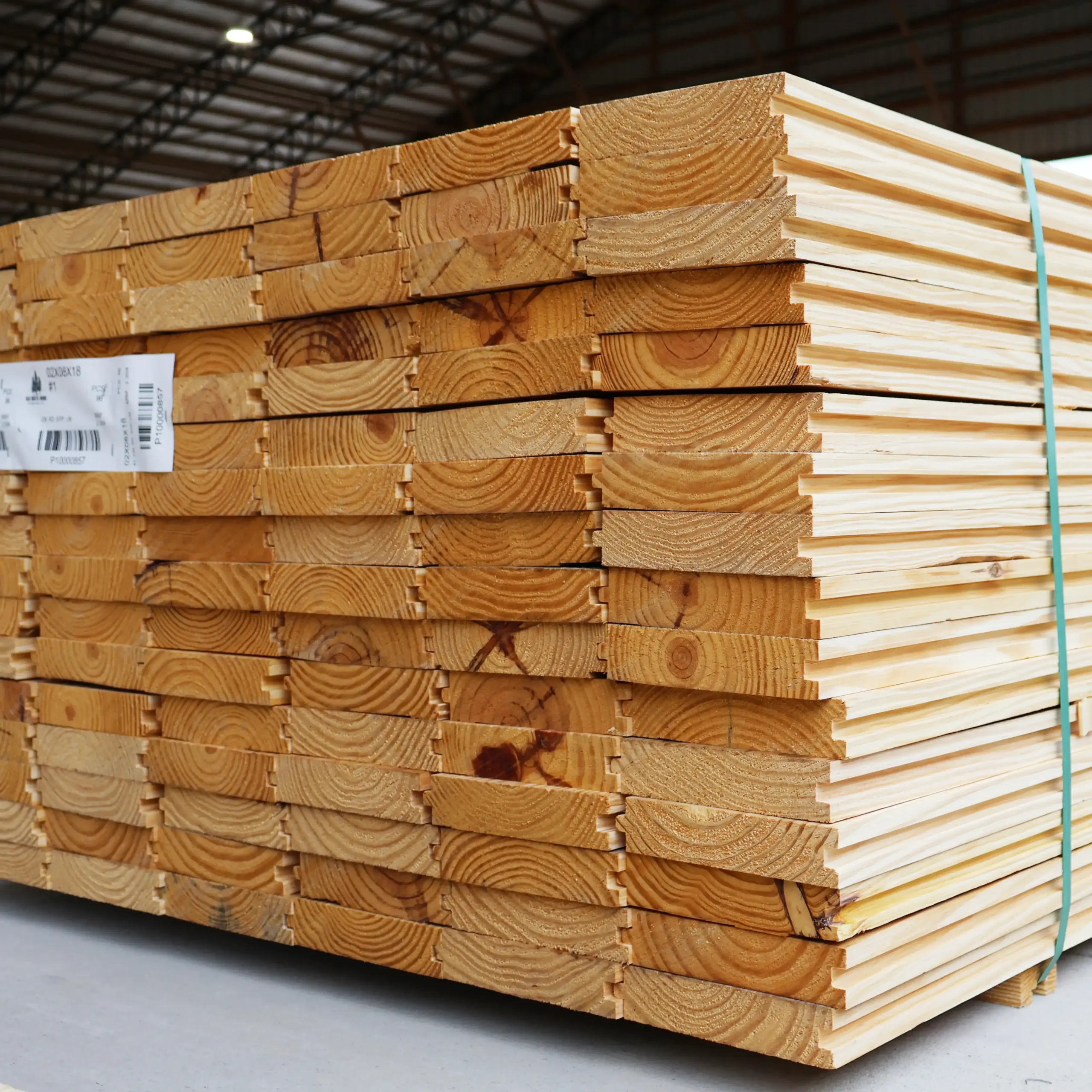 Stack of centermatch milled lumber